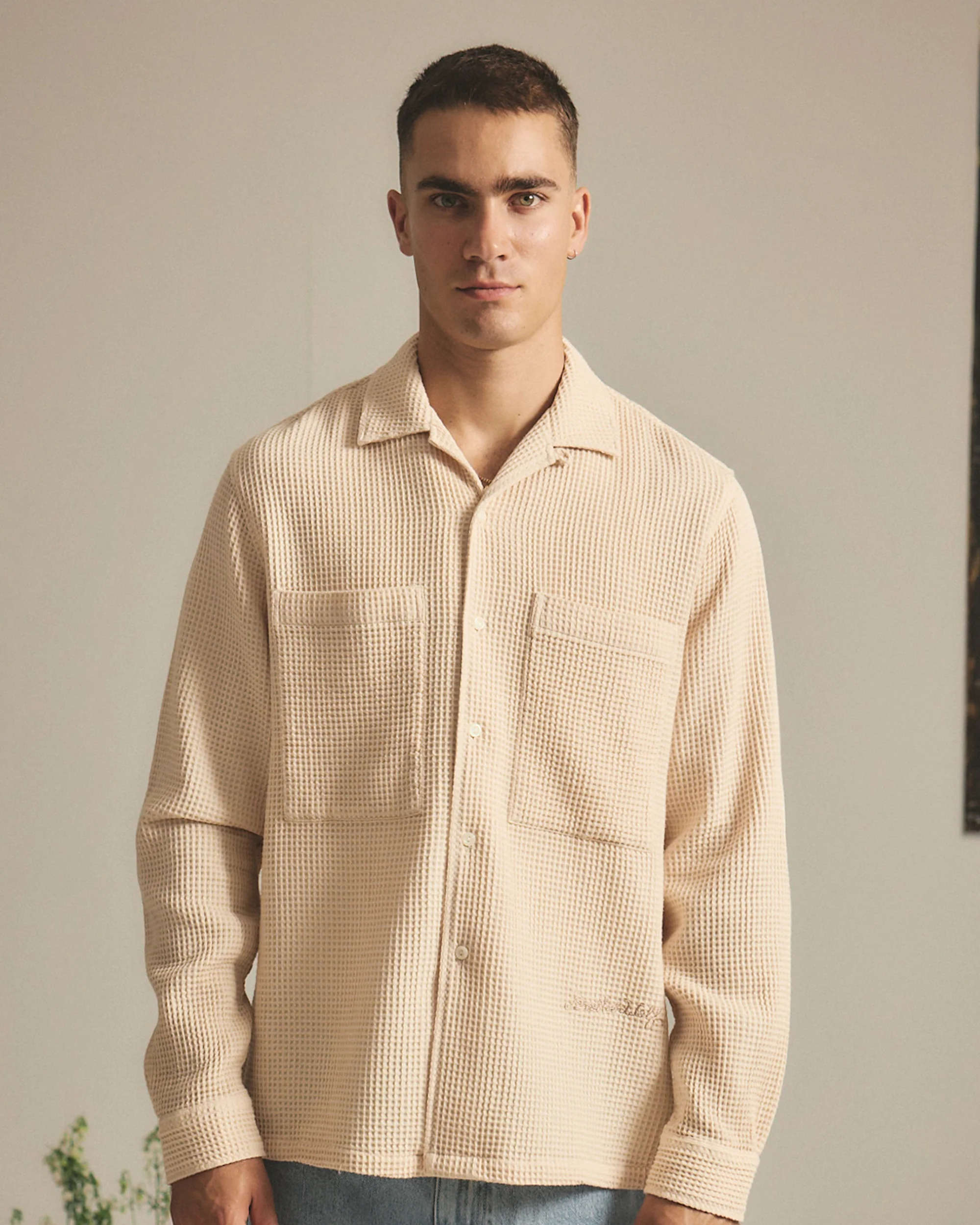Buckley L/S Shirt - Cream - Image 2