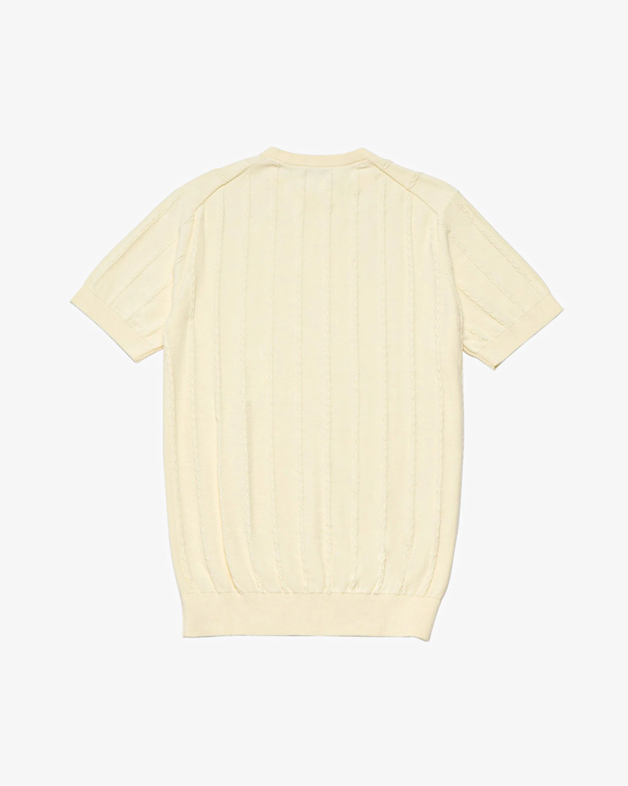 Cable Tee - Off White - Image 3