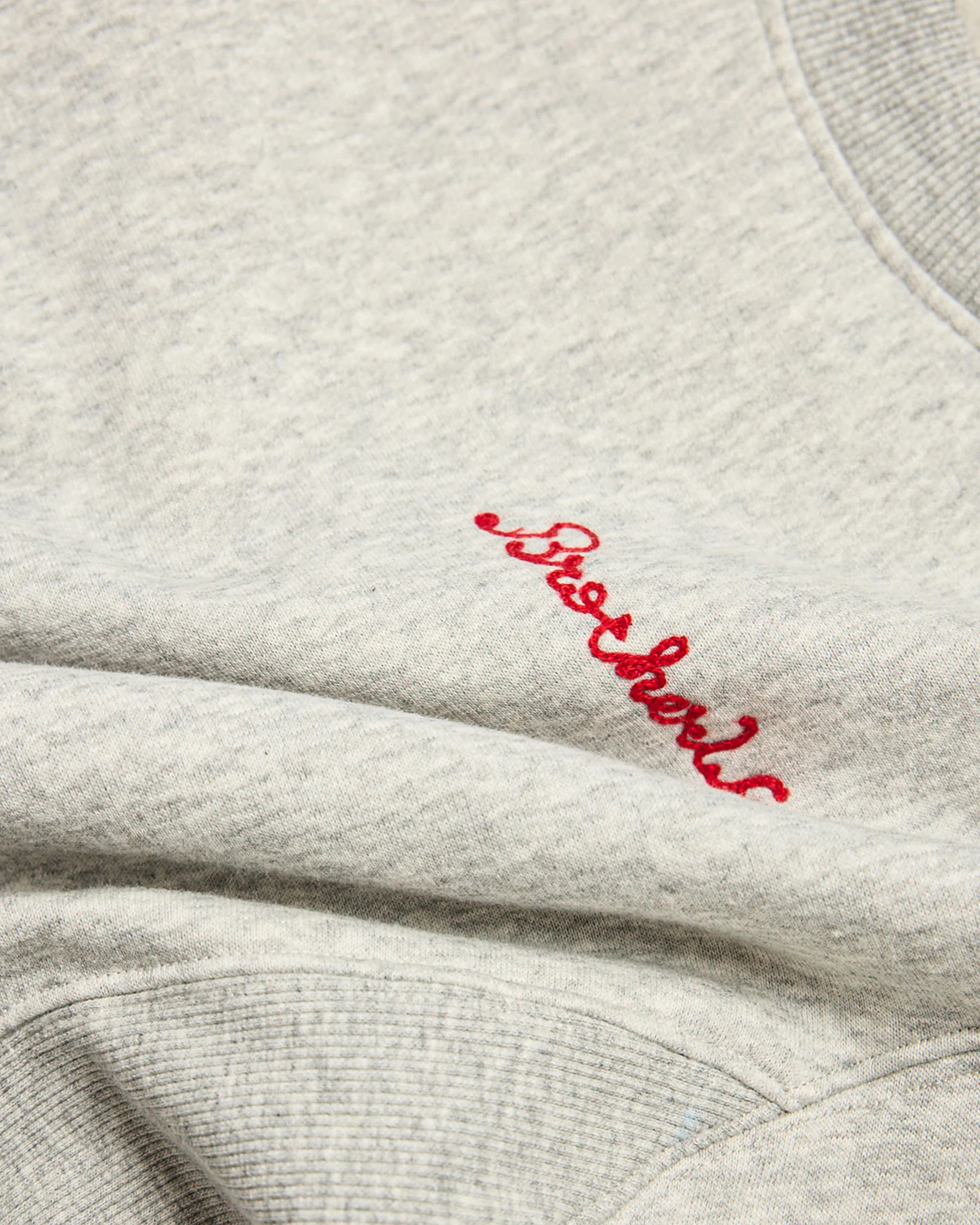 Chain Stitch Crew - White Marle - Image 3