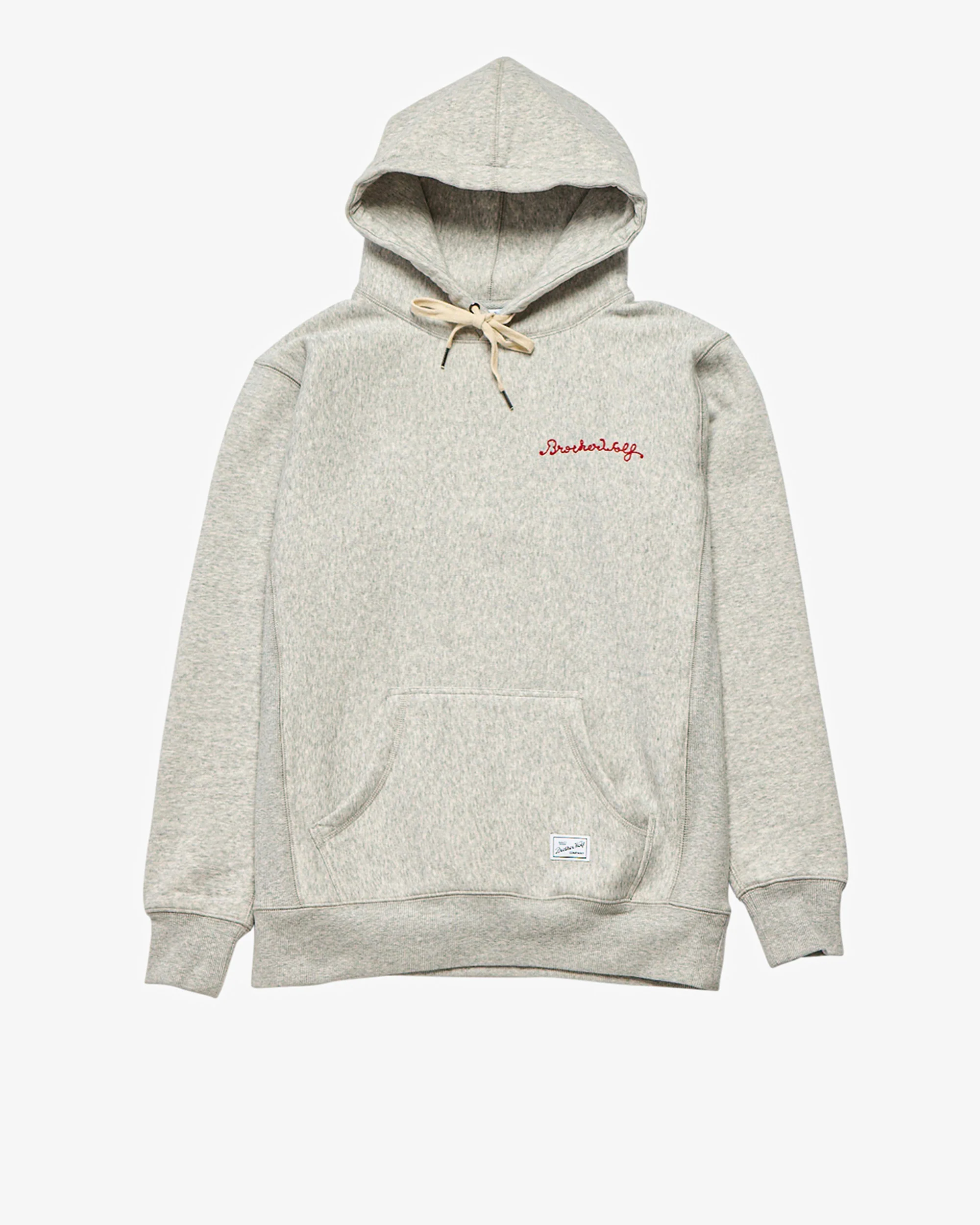 Chain Stitch Hood - White Marle