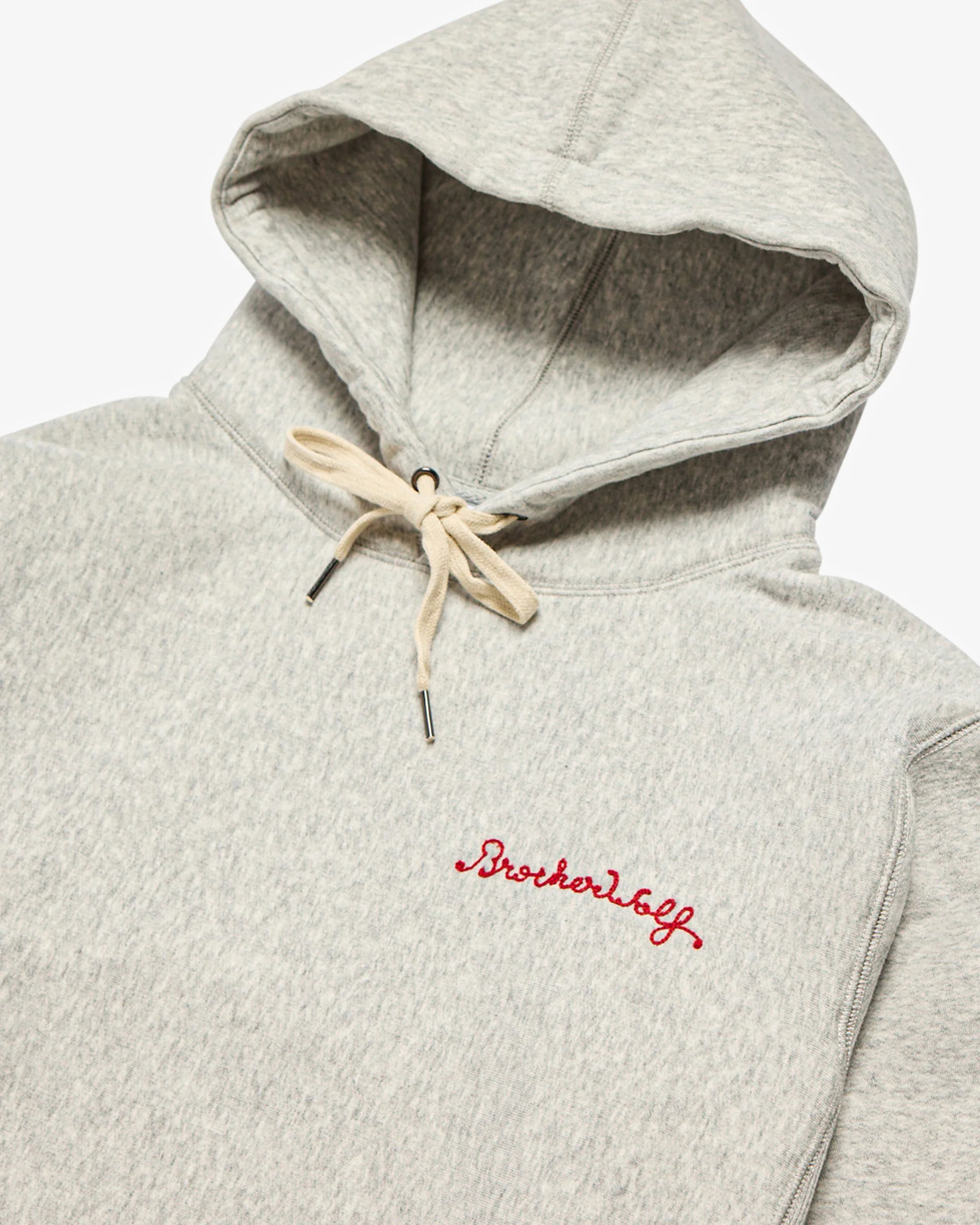 Chain Stitch Hood - White Marle - Image 4
