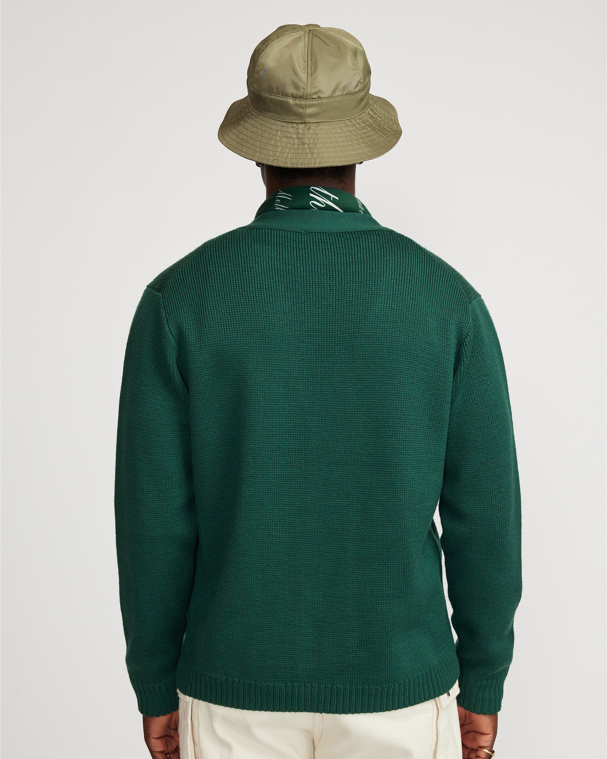College cardigan - Green - Image 5