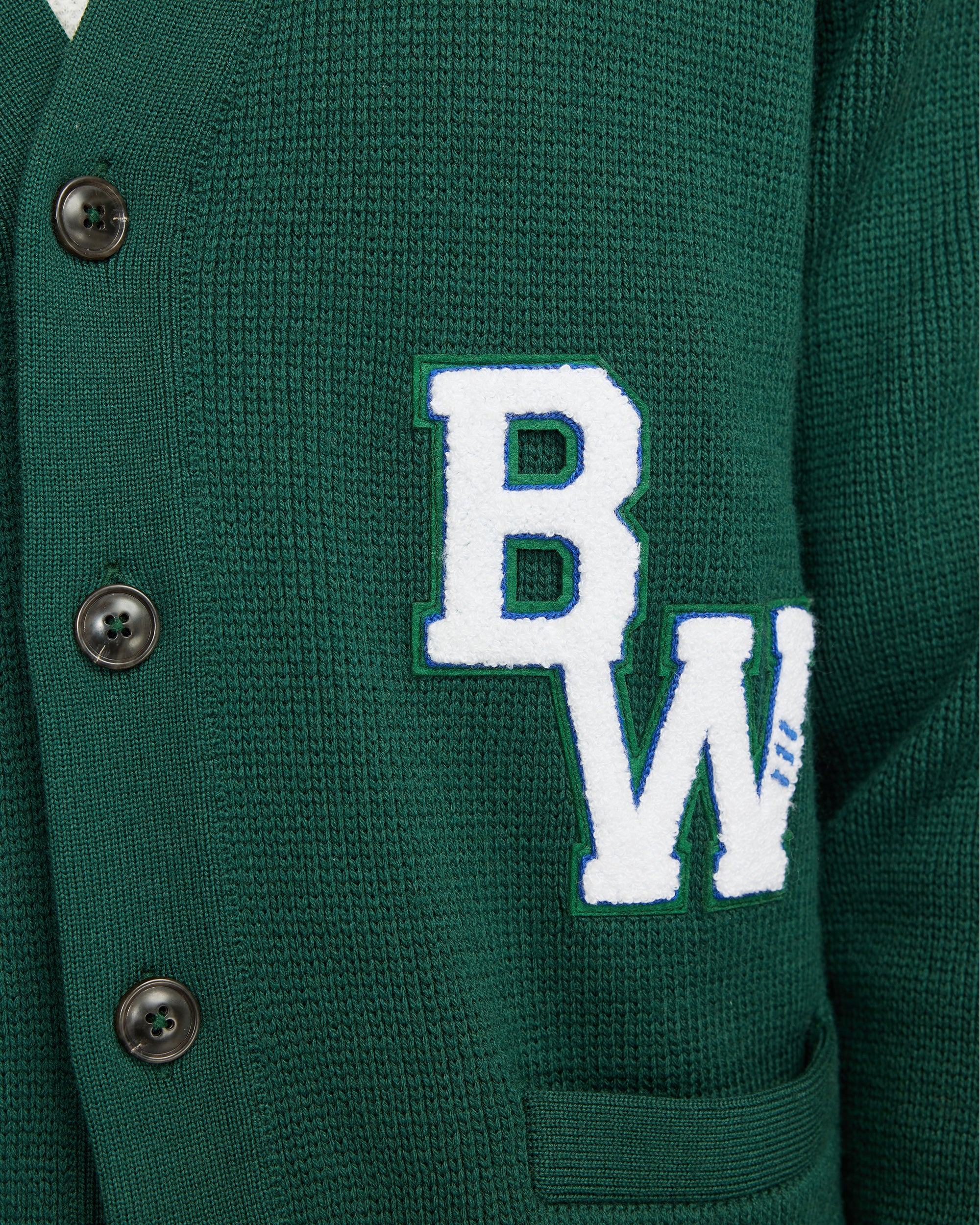 College cardigan - Green - Image 7