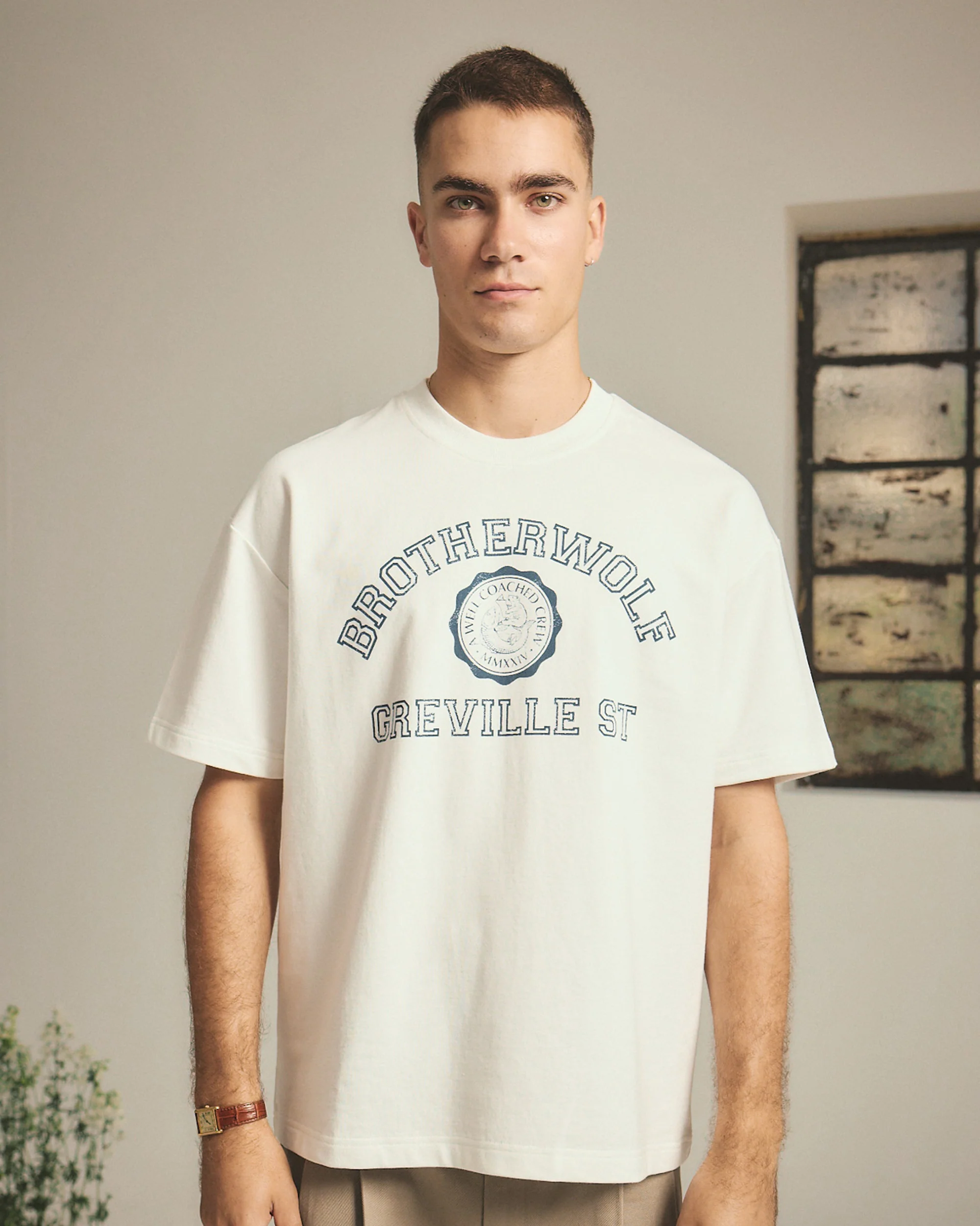 College Tee - Off White - Image 2
