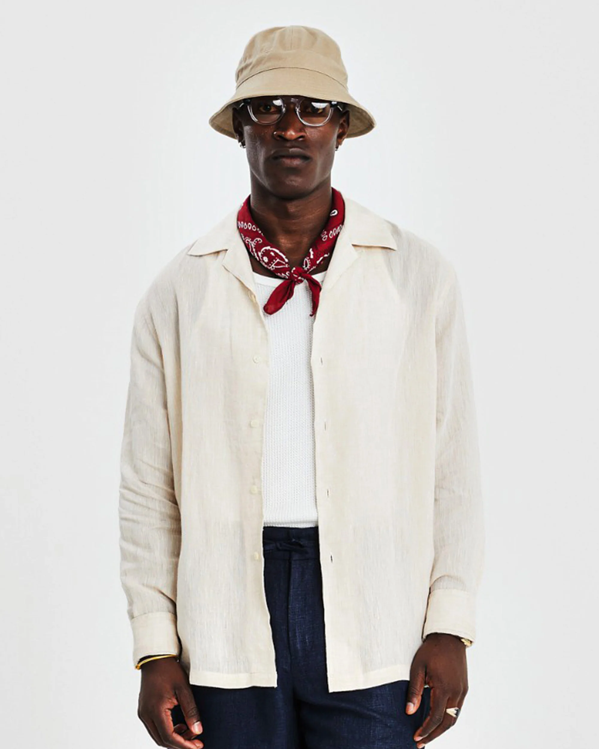 Cuban long sleeve - Beige - Image 2