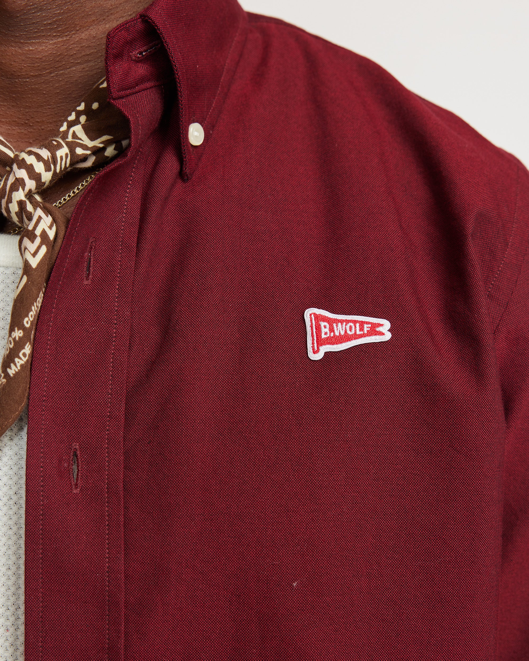 Field Shirt - Burgundy (With Flag Motif Emb) - Image 6