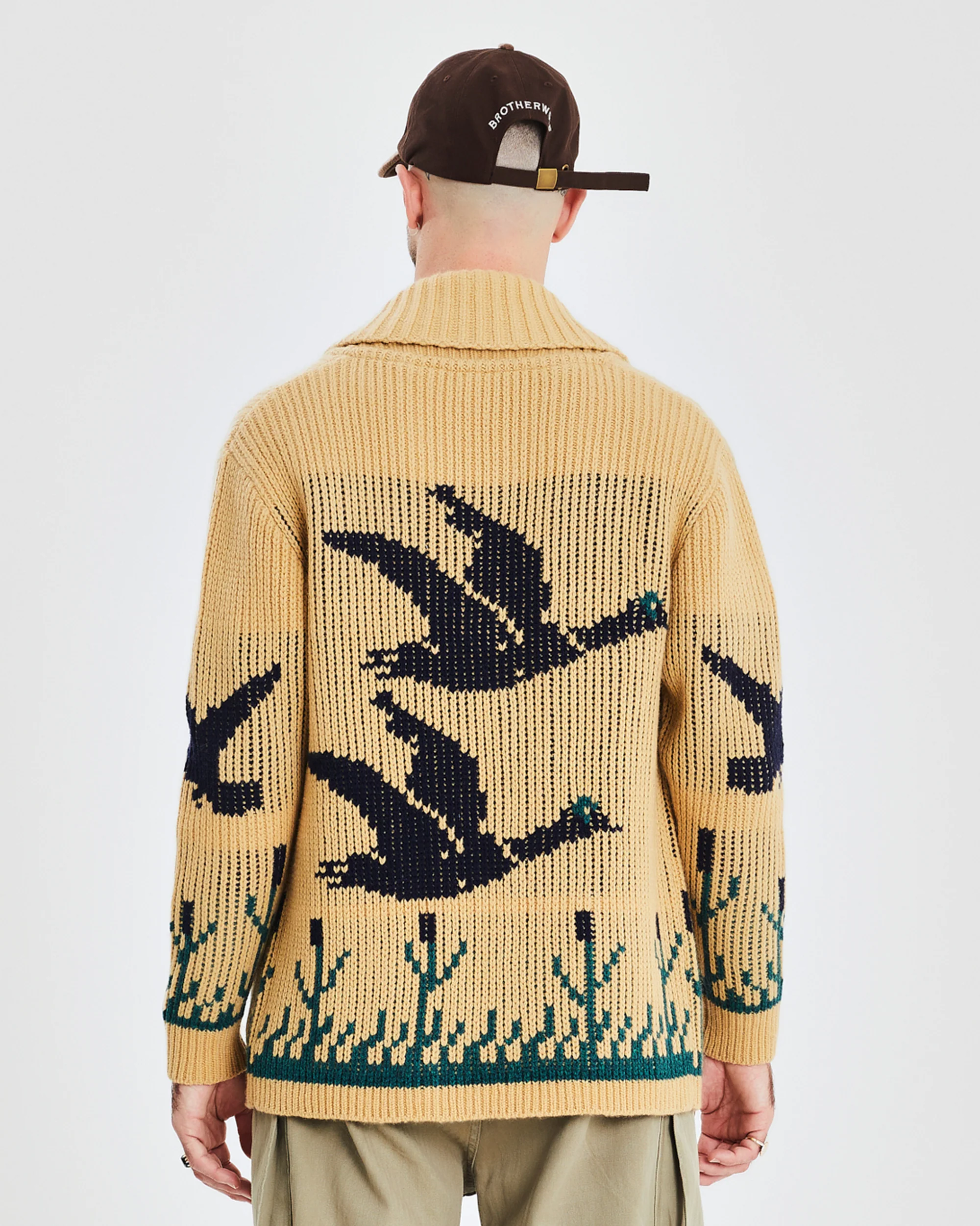 Hunter Heavy Cardigan - Beige - Image 5