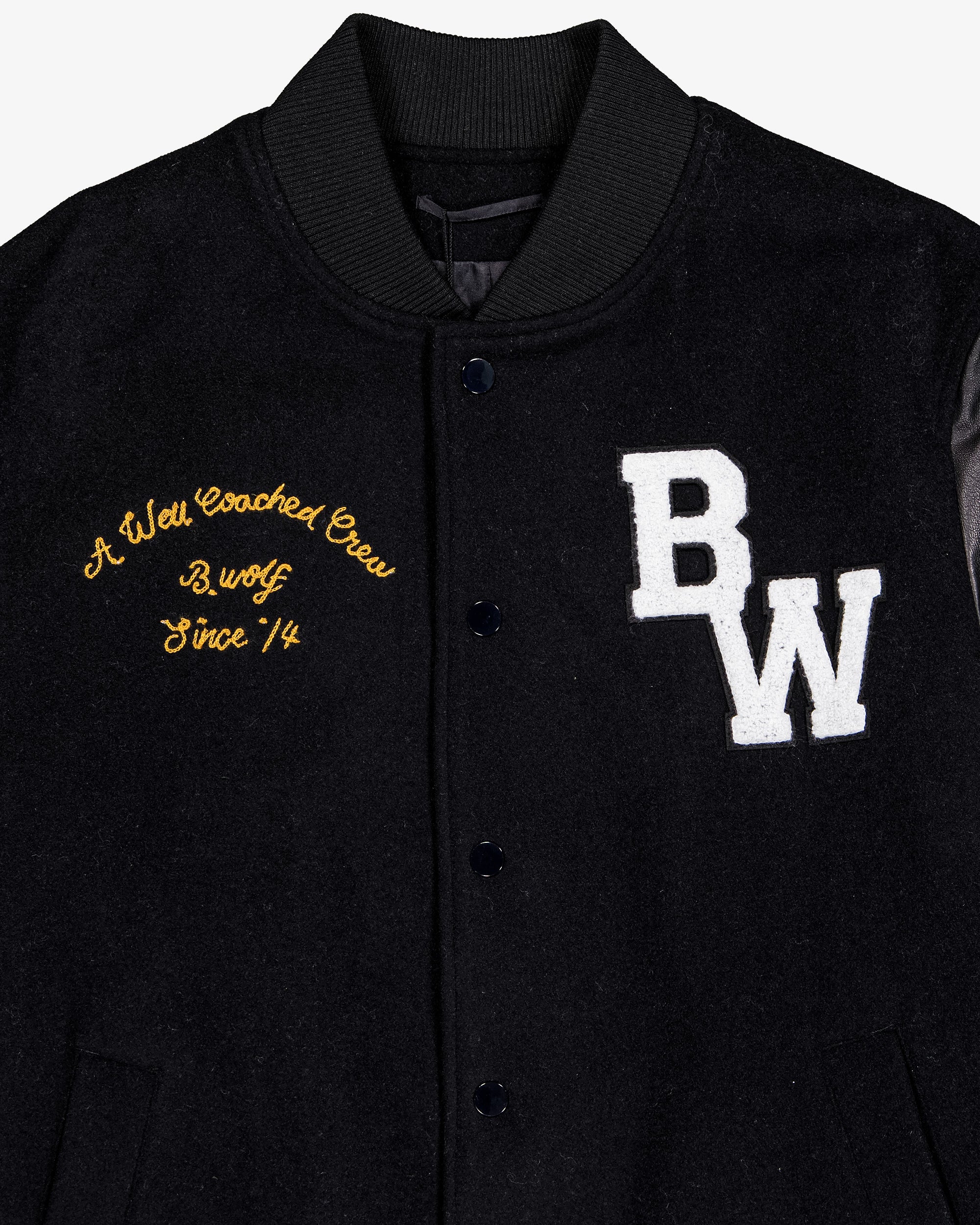 League varsity bomber - Black - Image 4