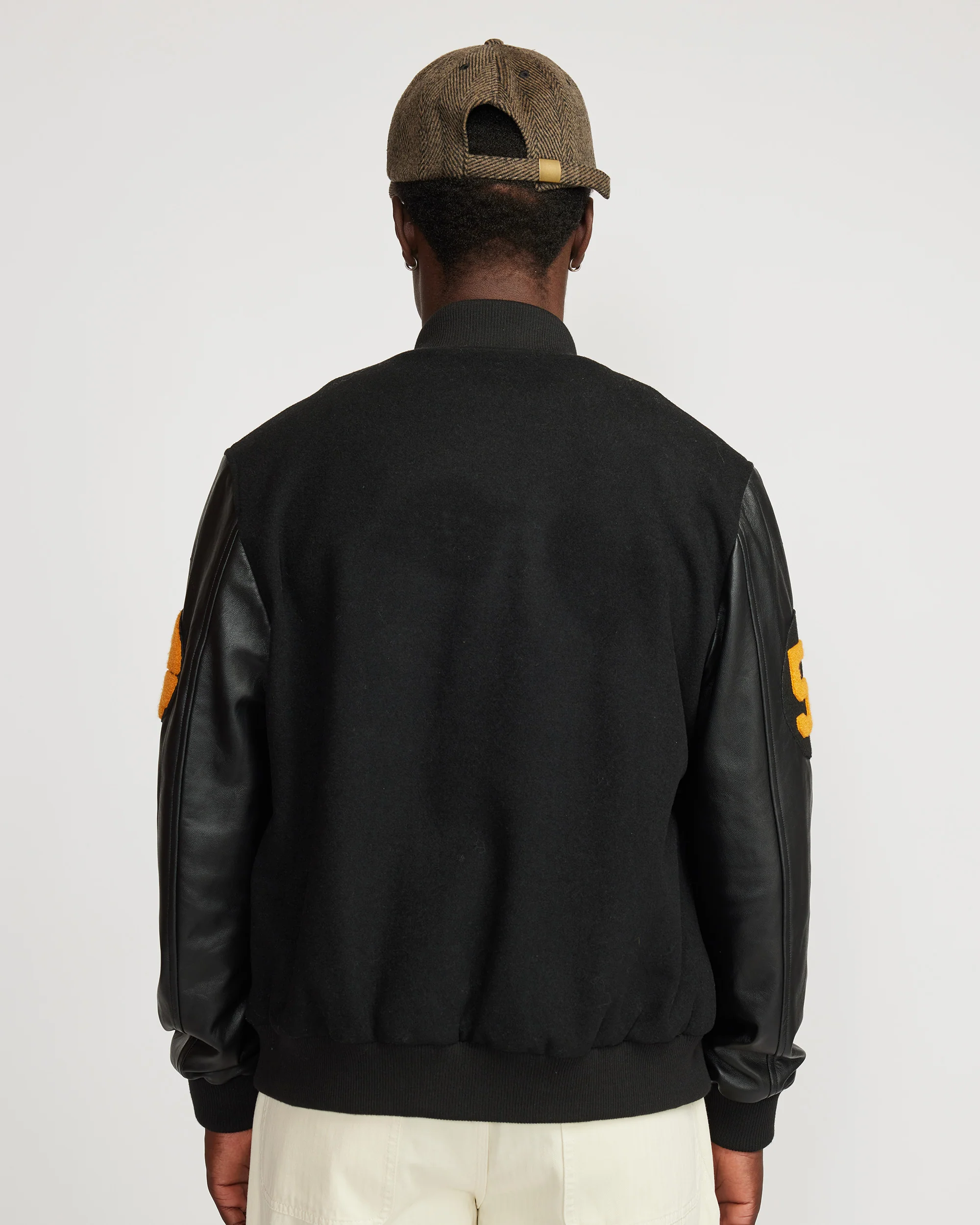 League varsity bomber - Black - Image 6