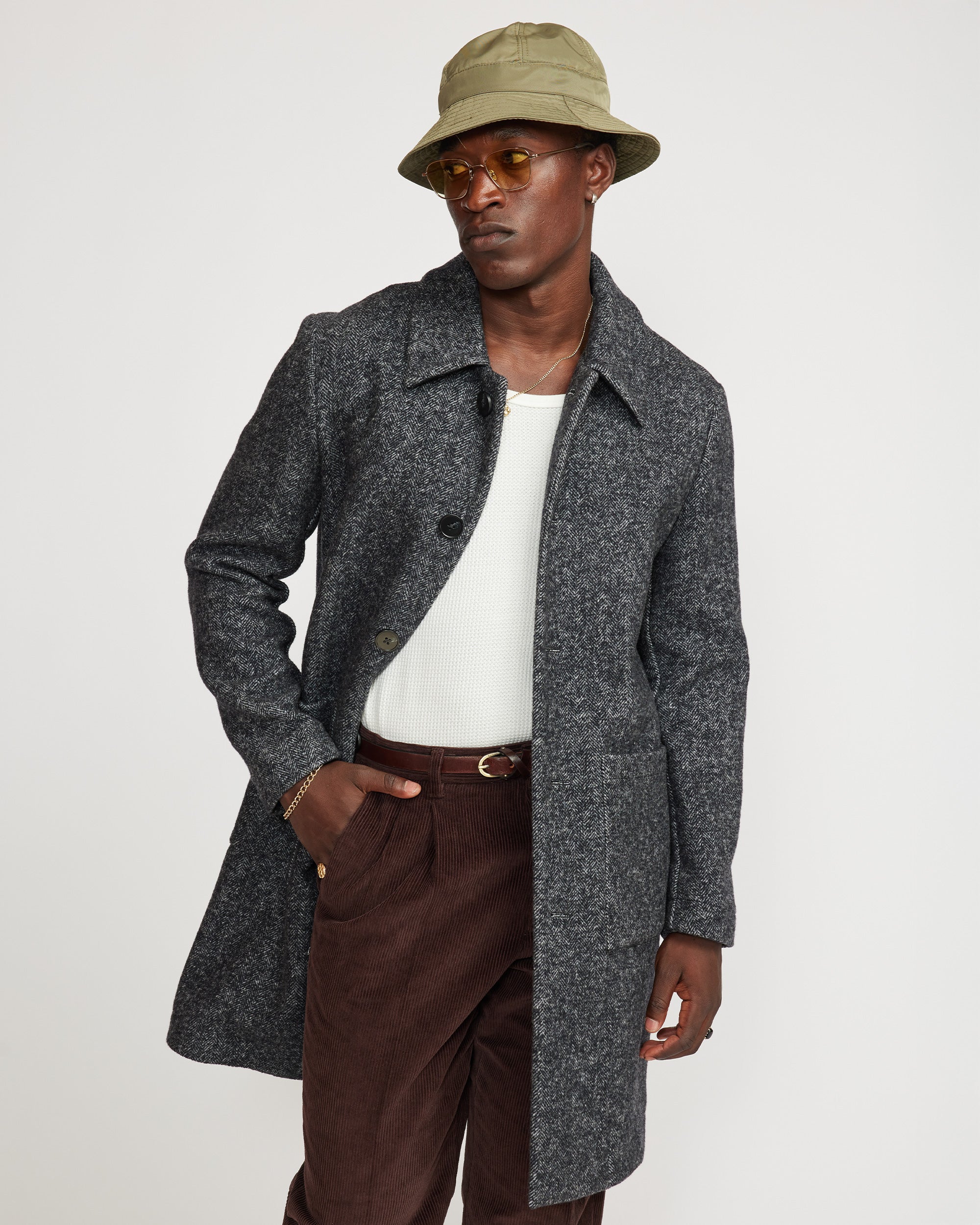 Louis overcoat - Charcoal - Image 2