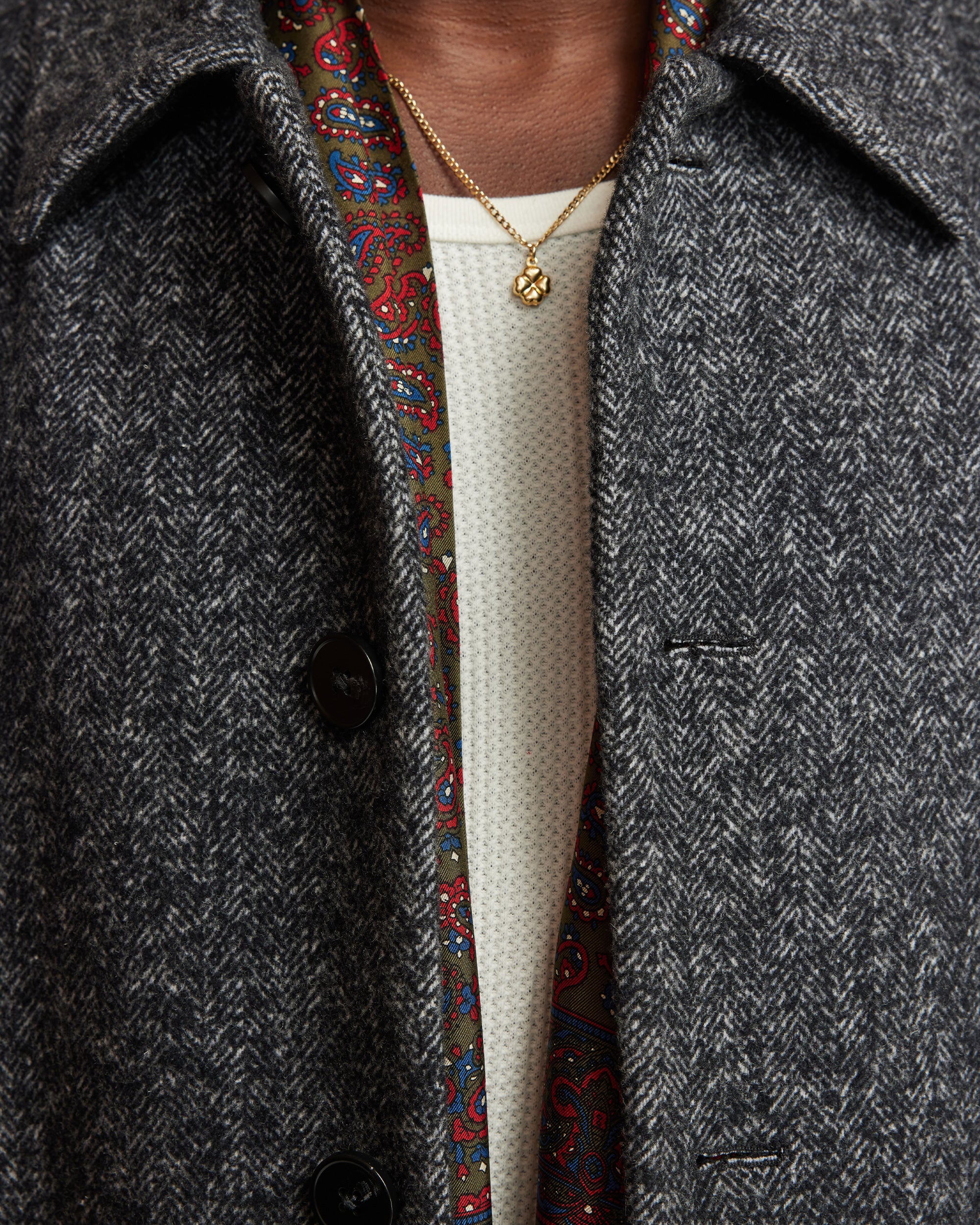 Louis overcoat - Charcoal - Image 6