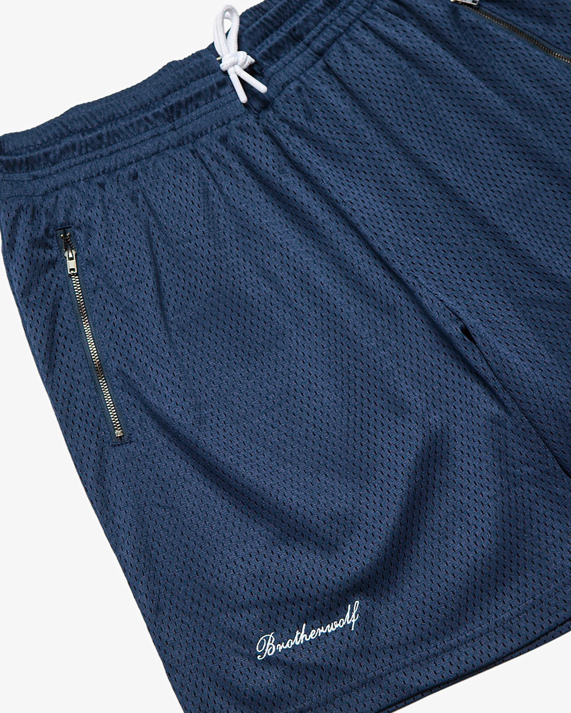 Mesh Shorts - Navy - Image 5