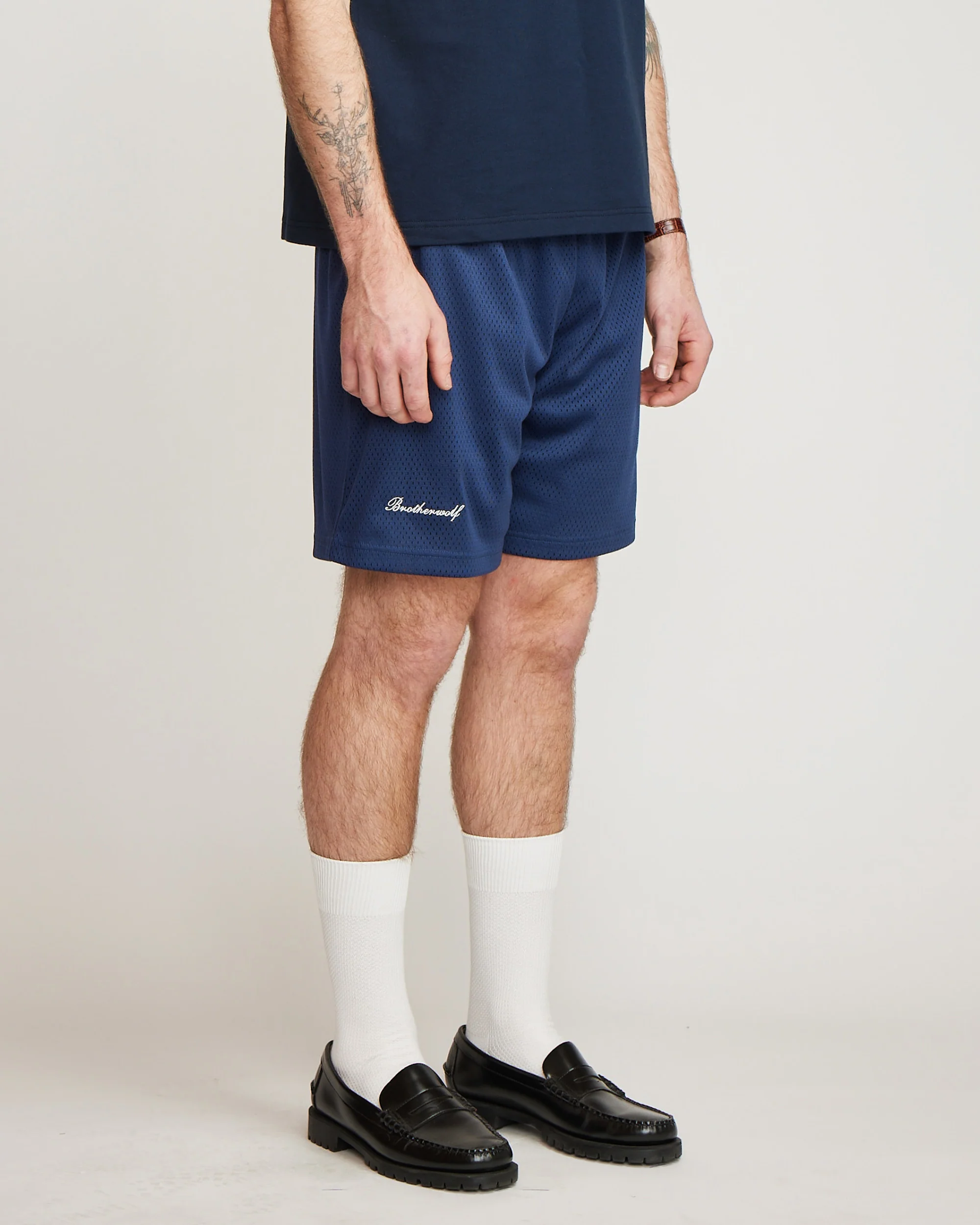 Mesh Shorts - Navy - Image 7