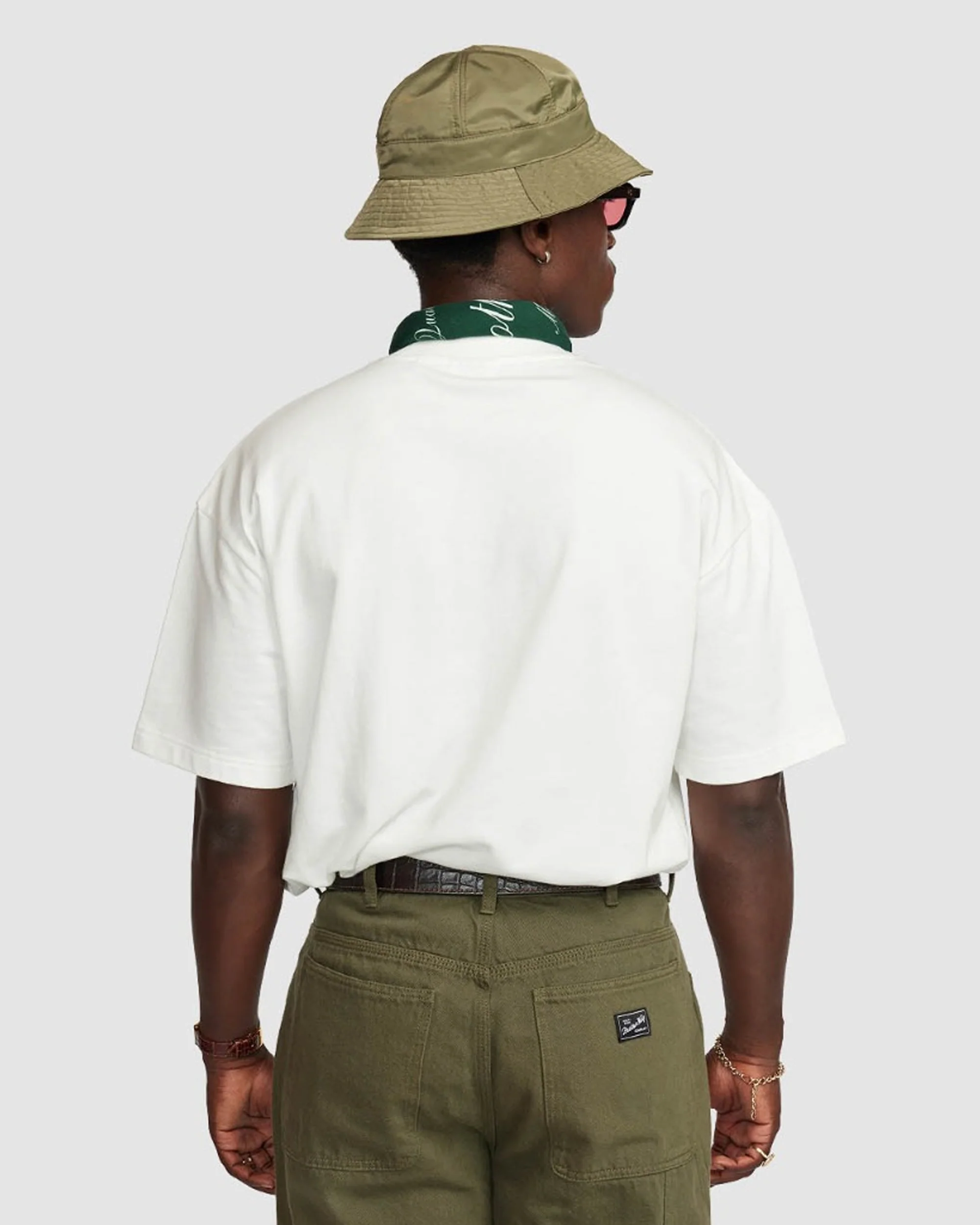 Oversized Tee (B Shamrock Flocking Print) - Off white - Image 3