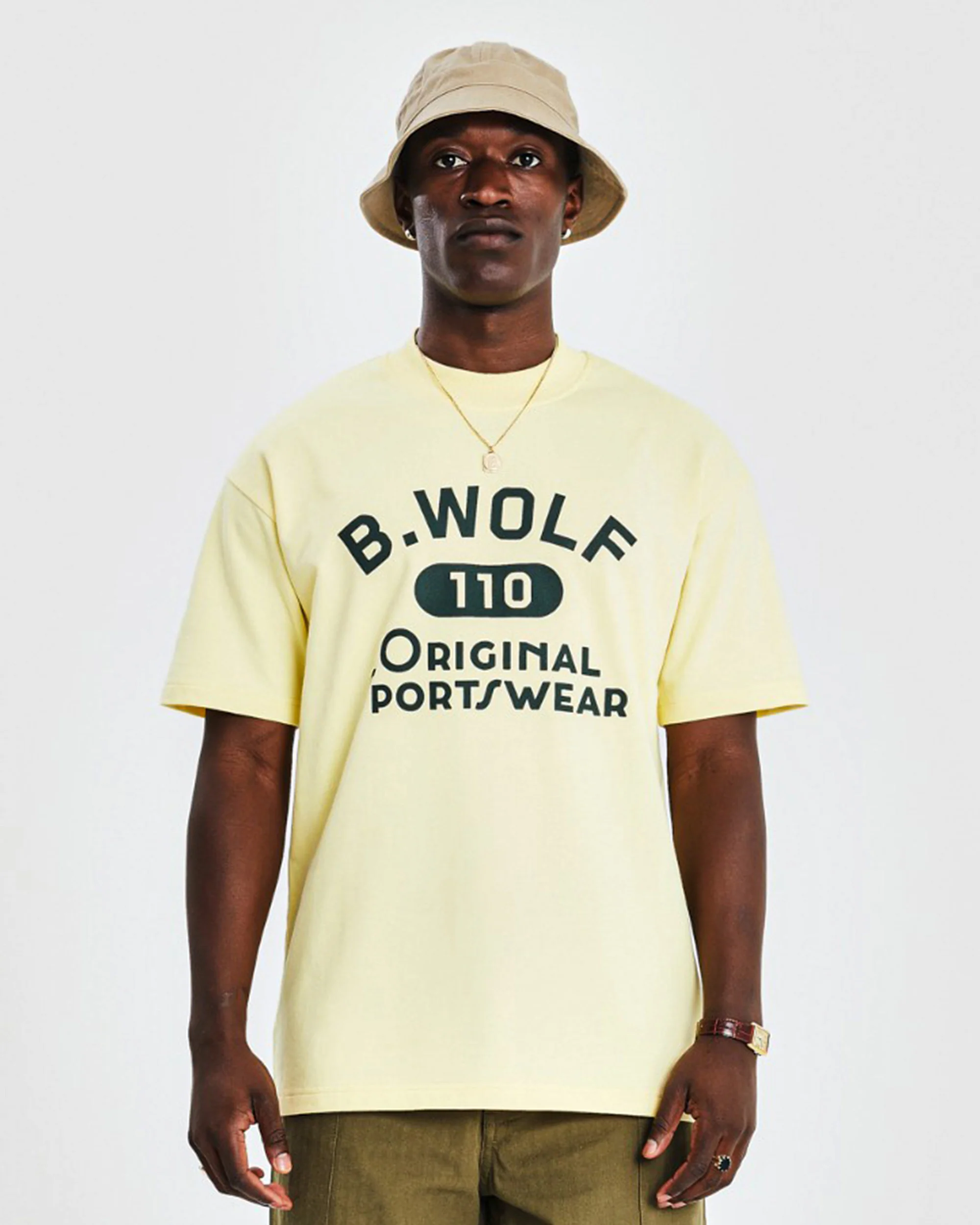 Oversized Tee (BWOLF 110 Print) - Yellow - Image 2