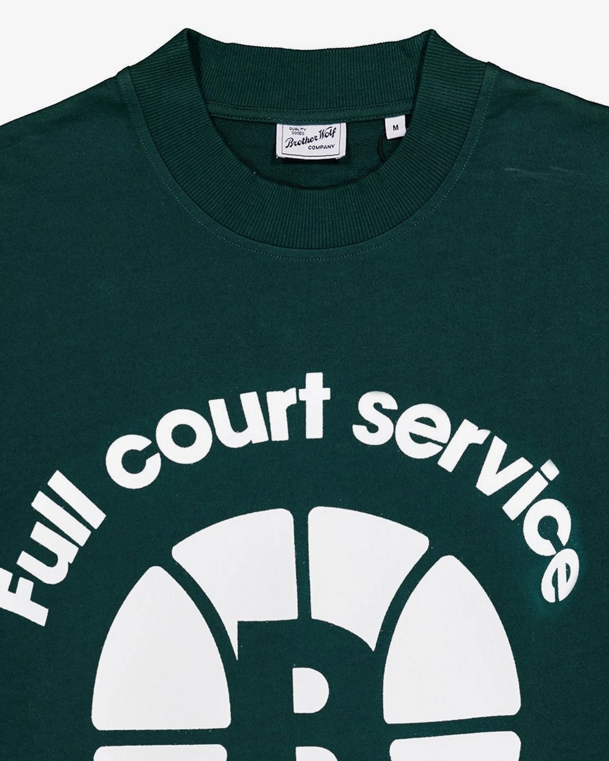 Oversized Tee (Full Court Service Print) - Green - Image 3