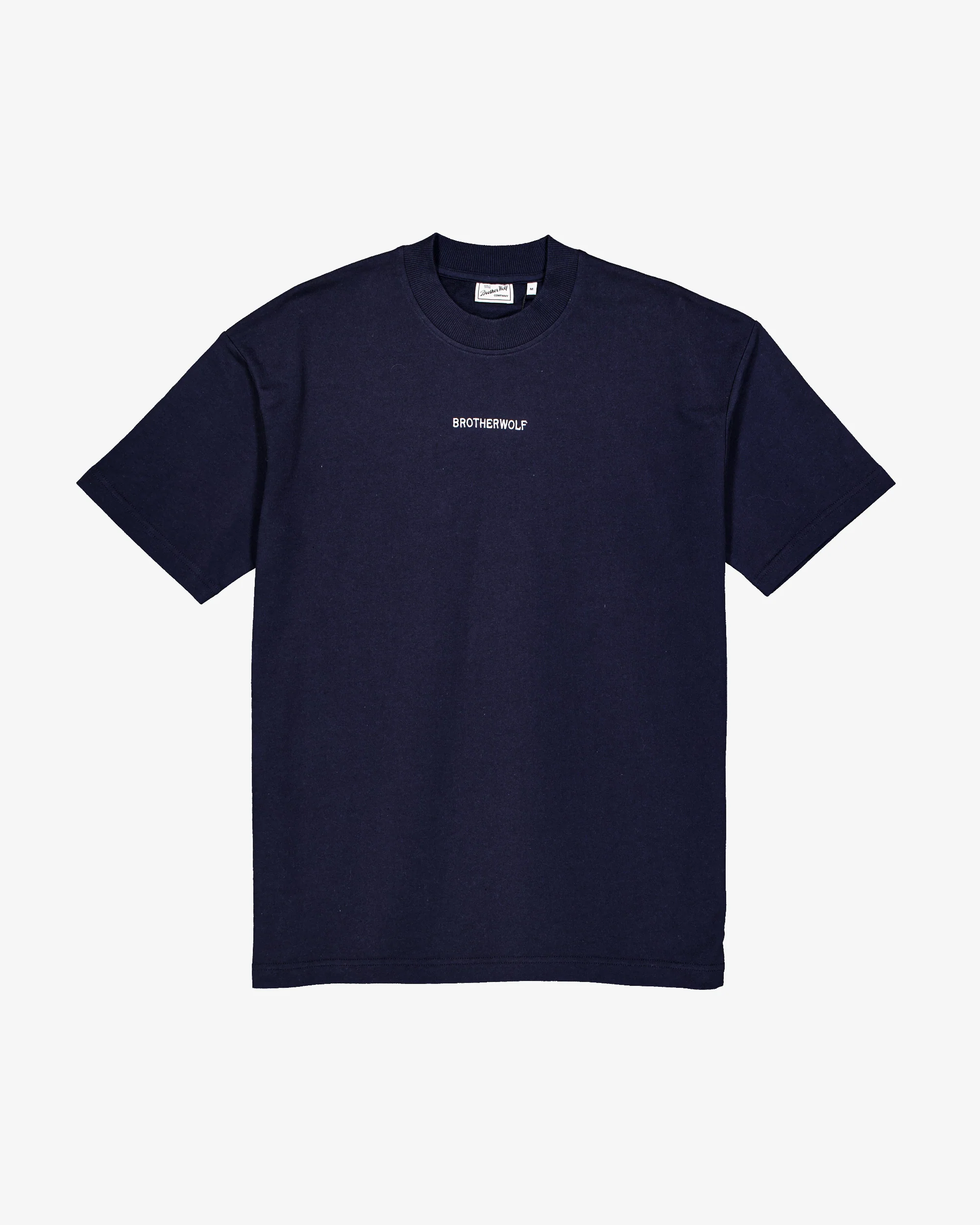 Oversized Tee (Signature Brother Wolf Embroidery) - Navy