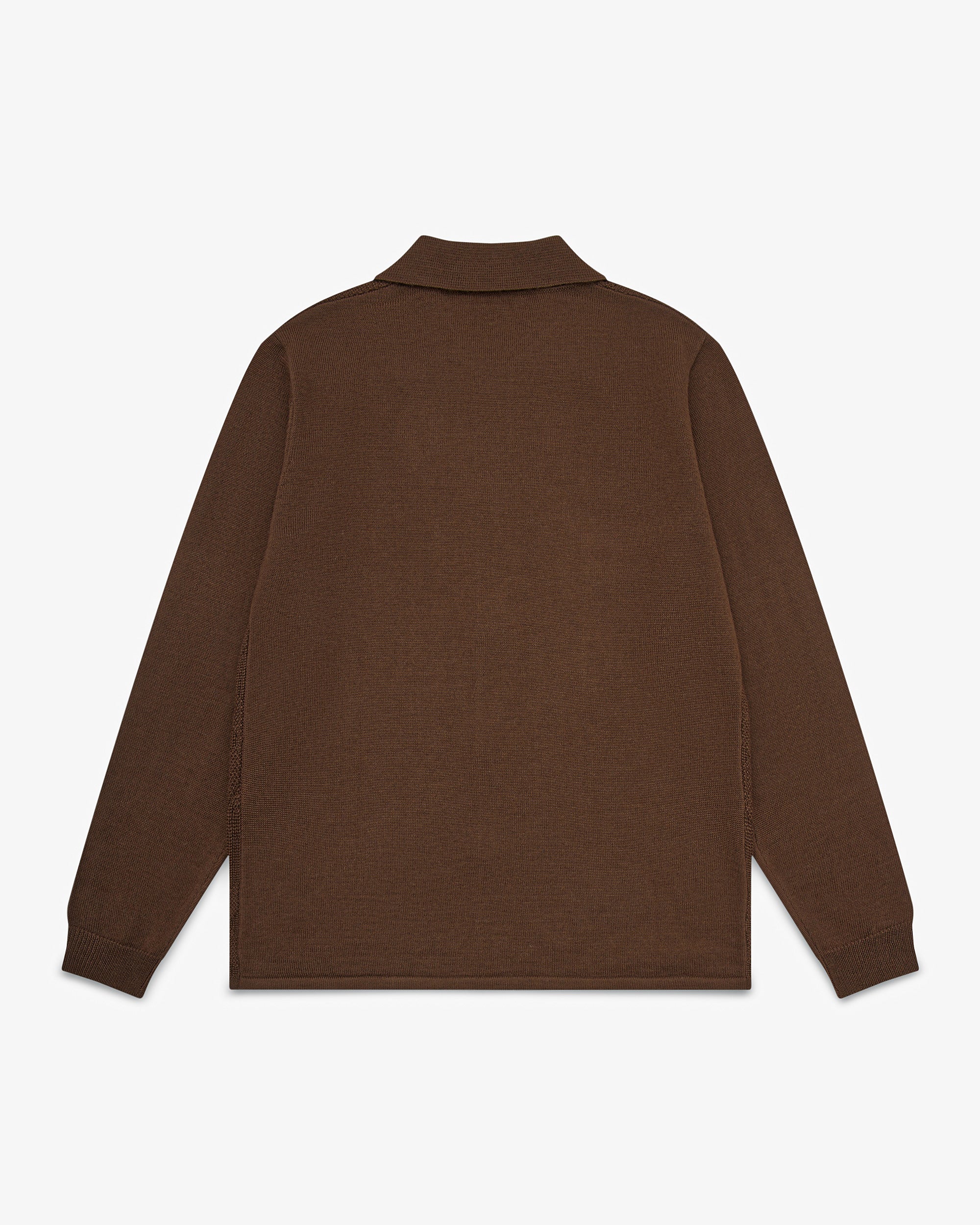 Plaid Knit - Brown - Image 4