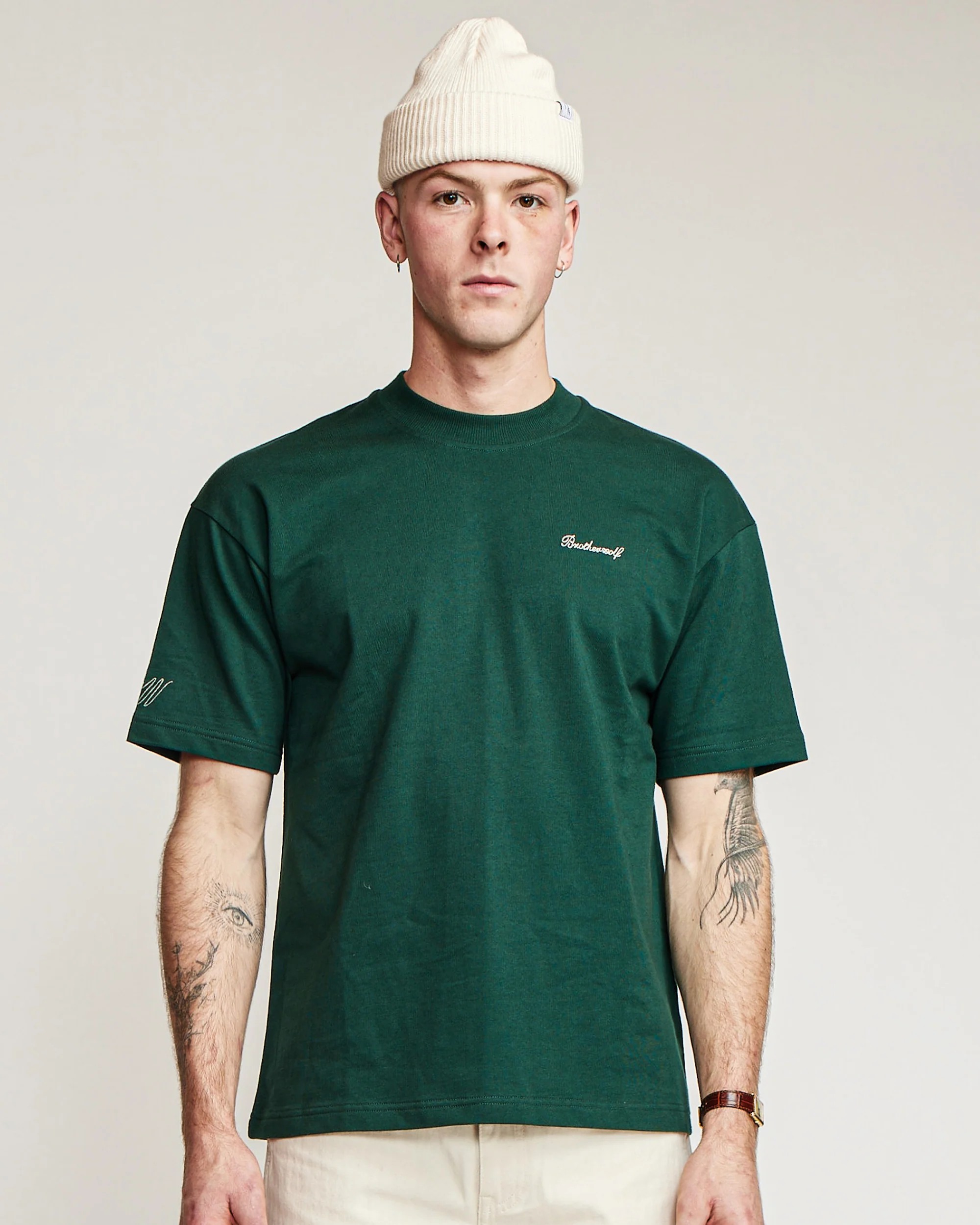 Quality Goods Tee - Bottle Green - Image 2