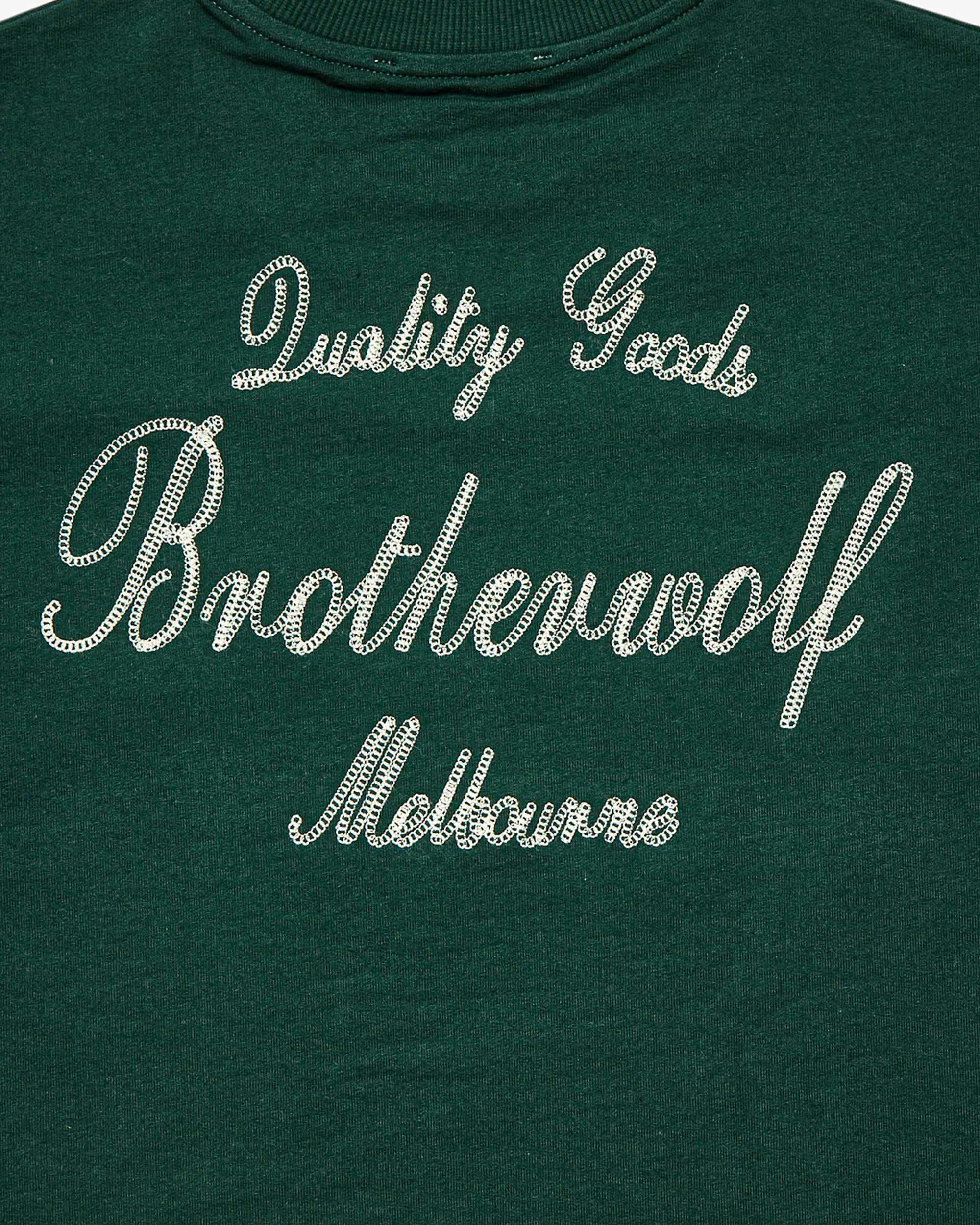 Quality Goods Tee - Bottle Green - Image 4