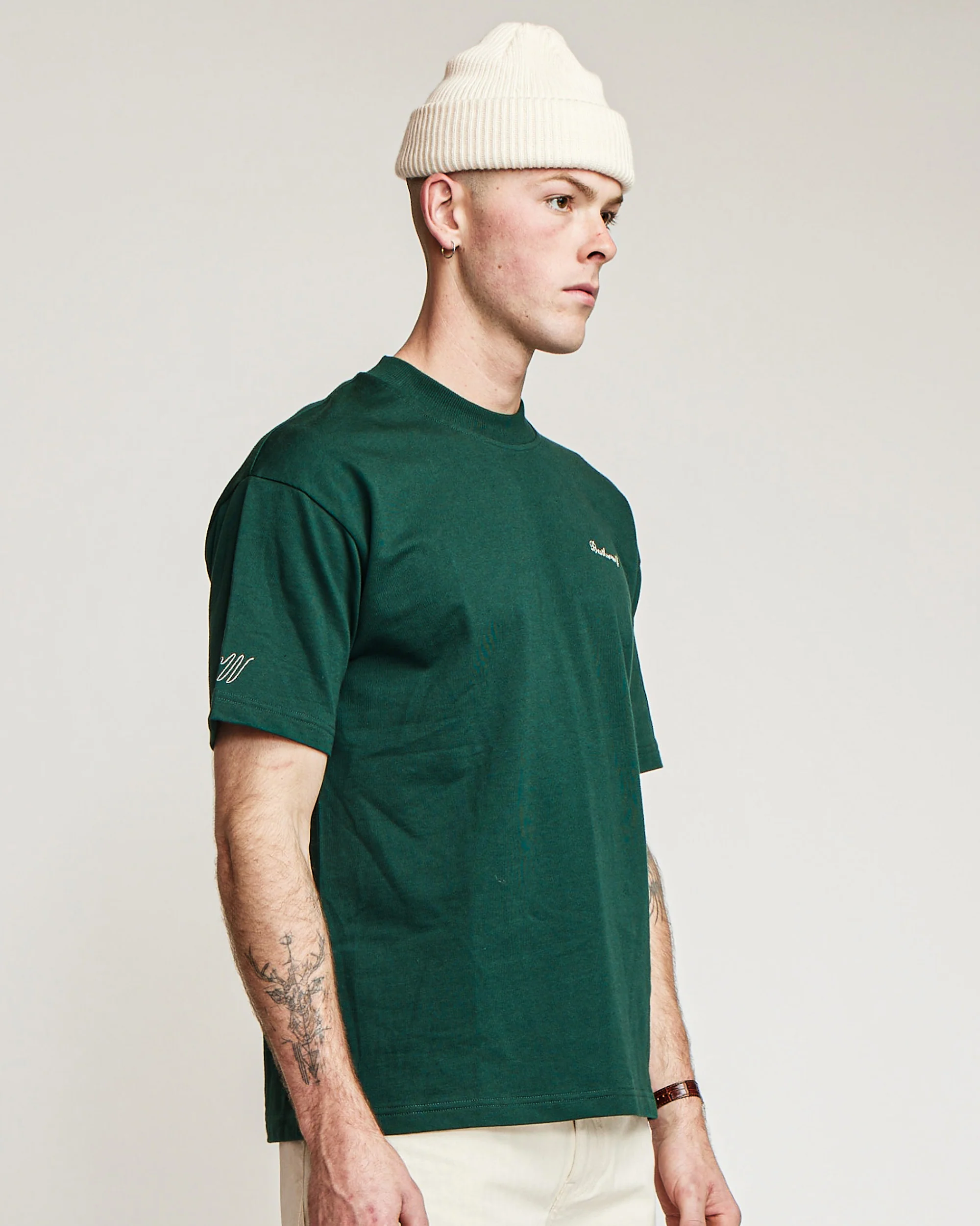 Quality Goods Tee - Bottle Green - Image 7