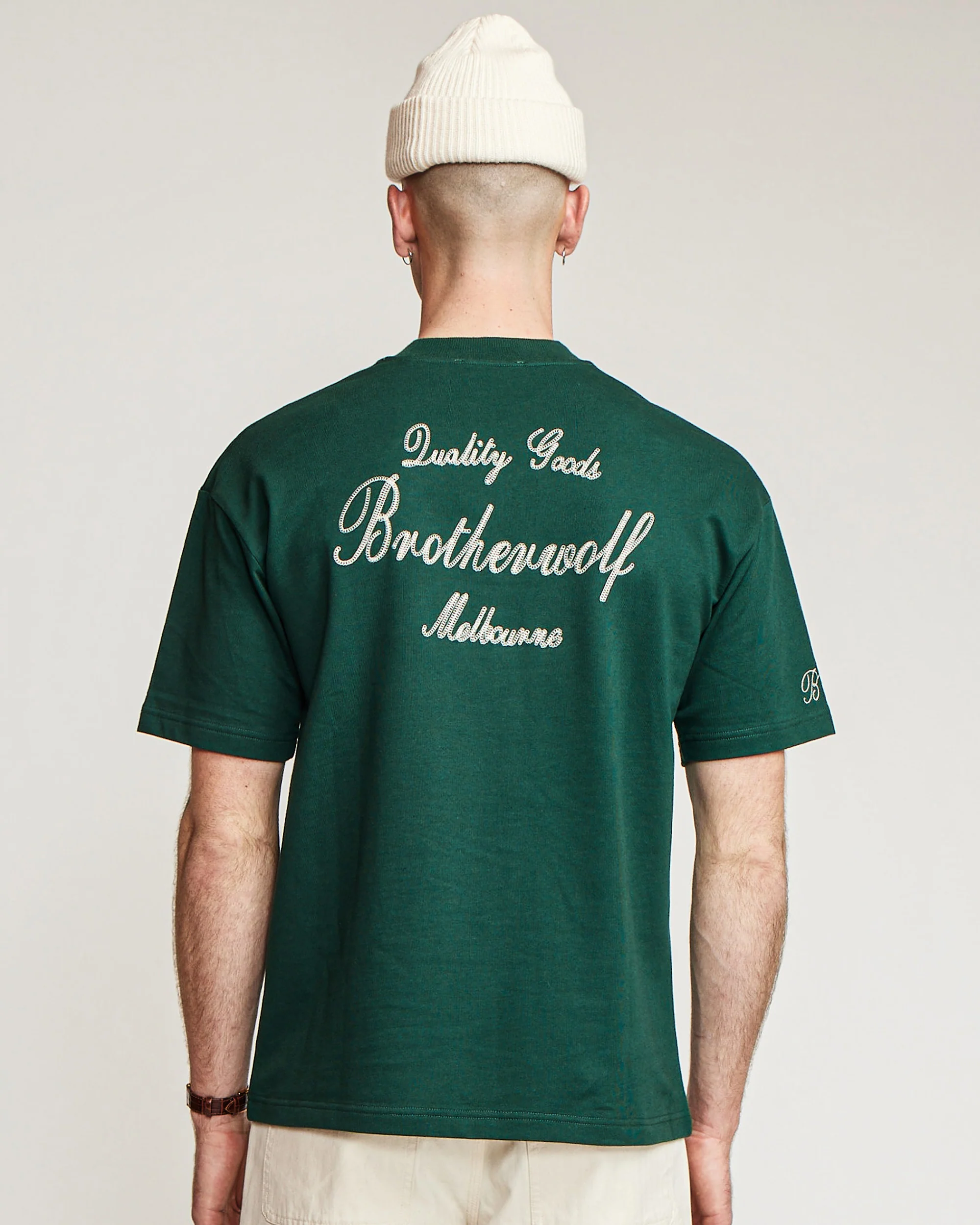 Quality Goods Tee - Bottle Green - Image 8