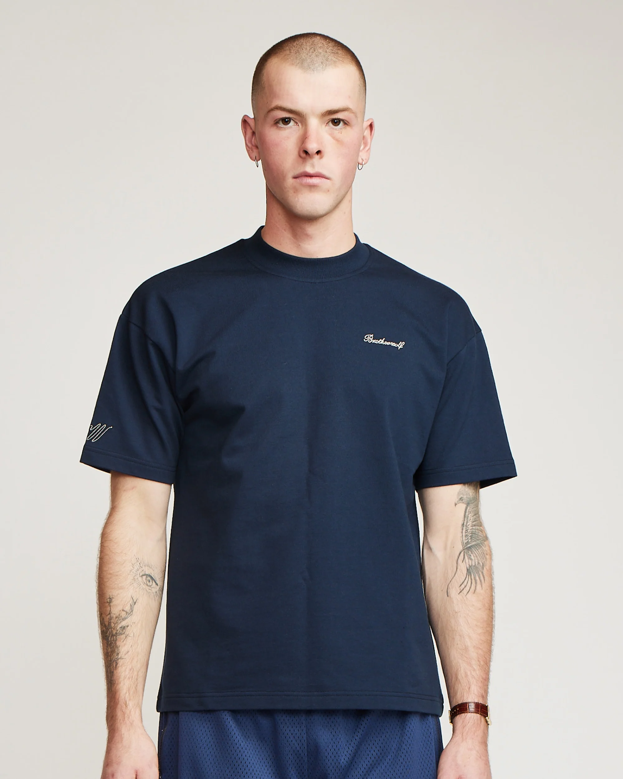 Quality Goods Tee - Navy - Image 2