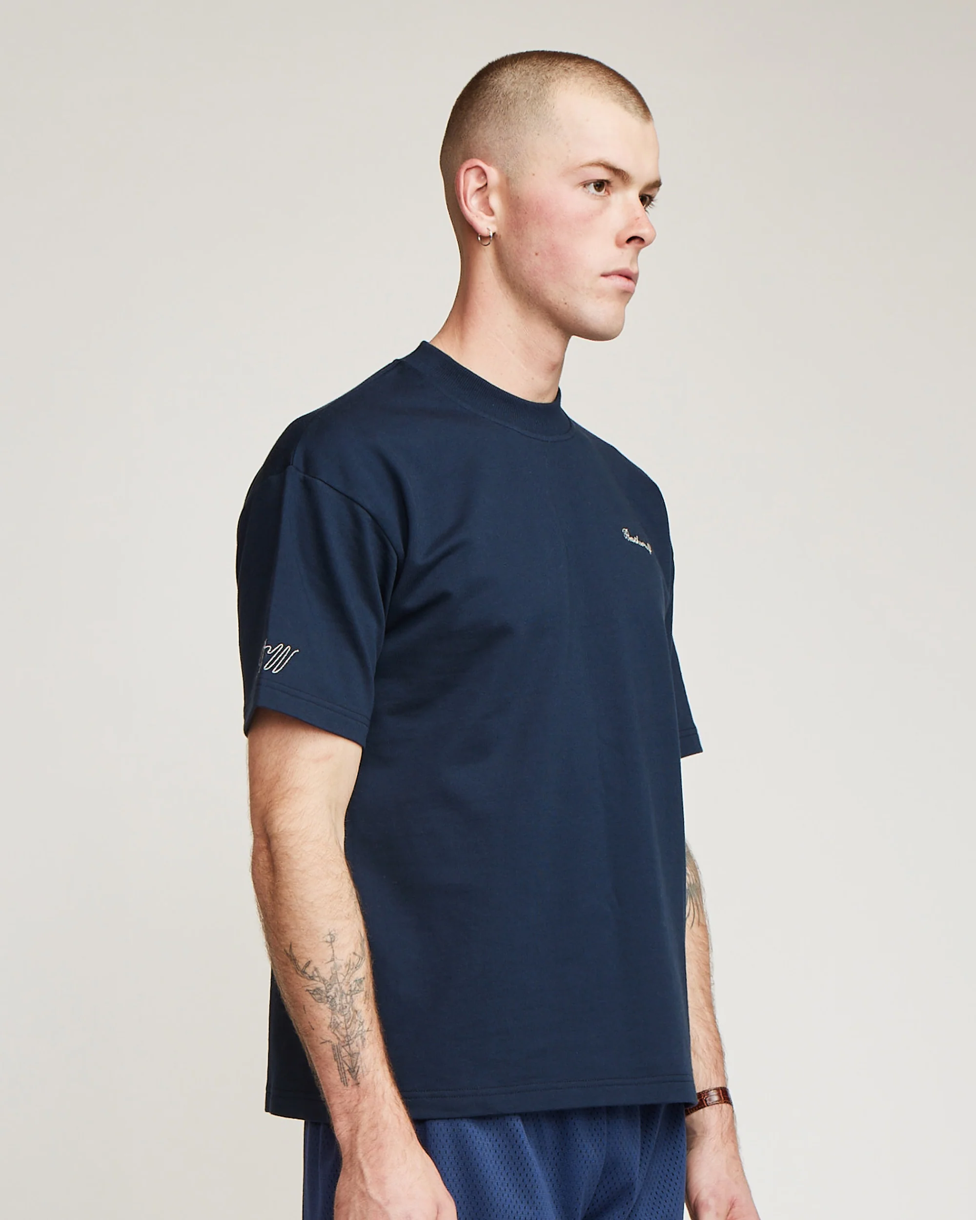 Quality Goods Tee - Navy - Image 8
