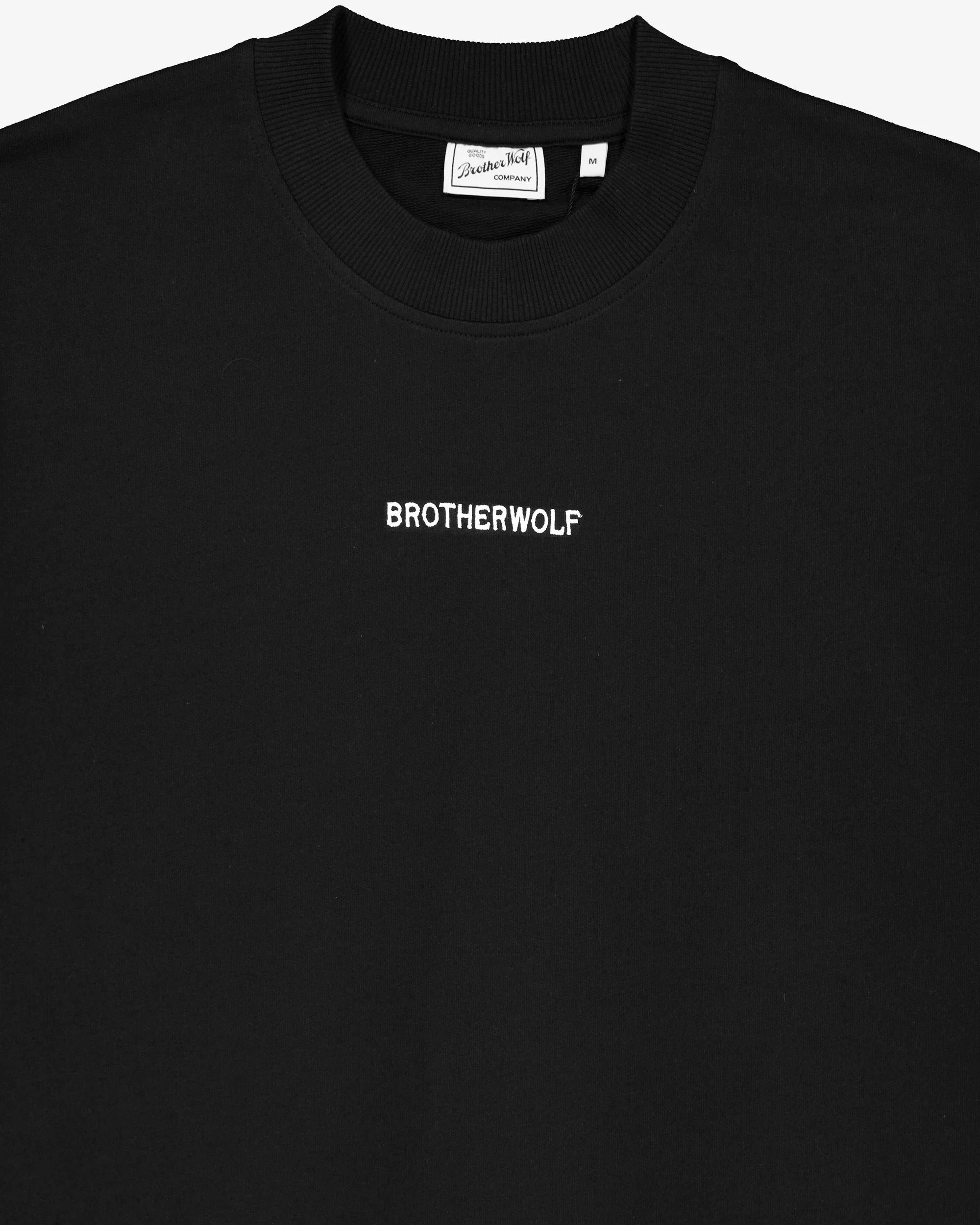 Regular fit Tee (Signature Brother Wolf Embroidery) - Black - Image 4