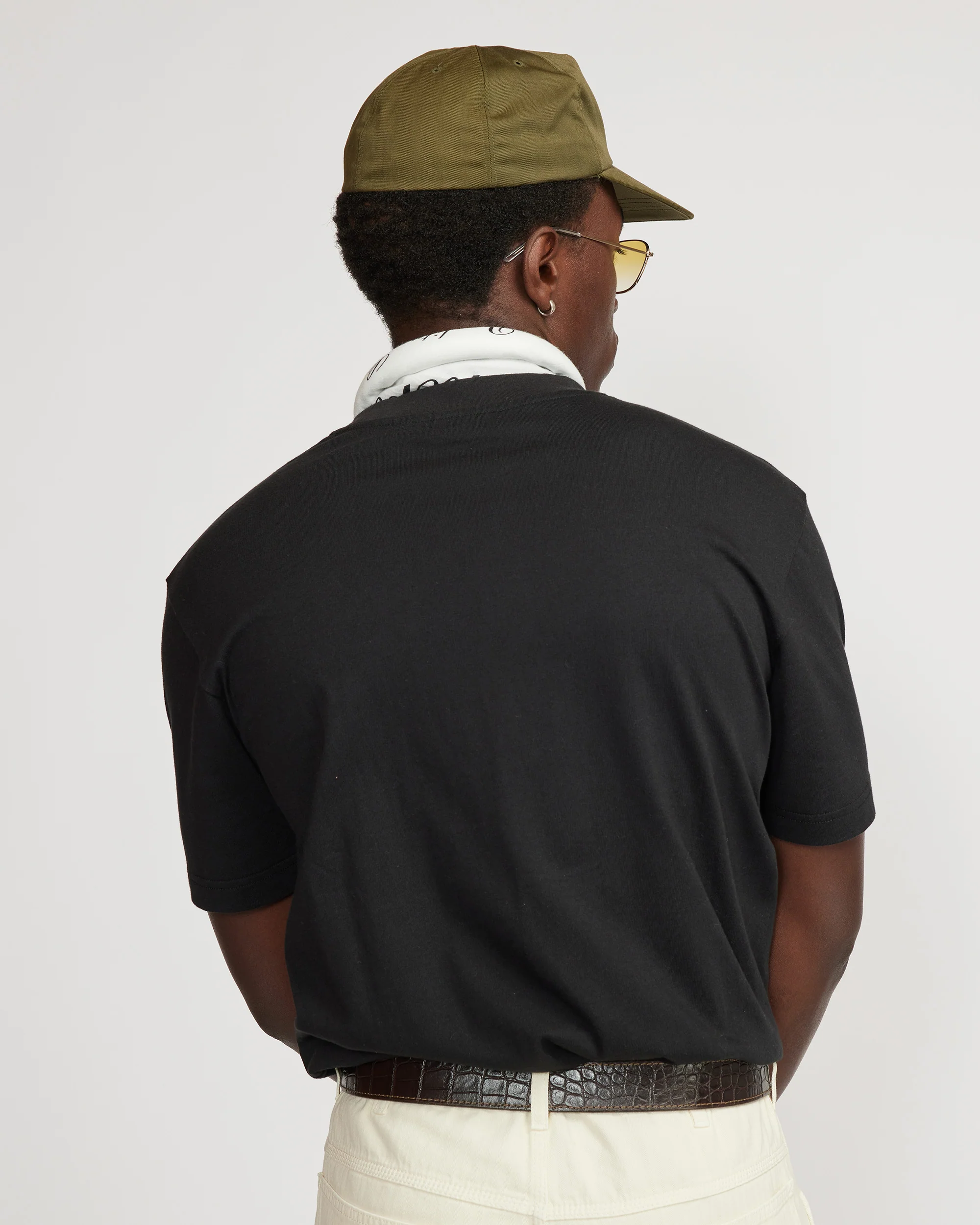 Regular fit Tee (Signature Brother Wolf Embroidery) - Black - Image 5
