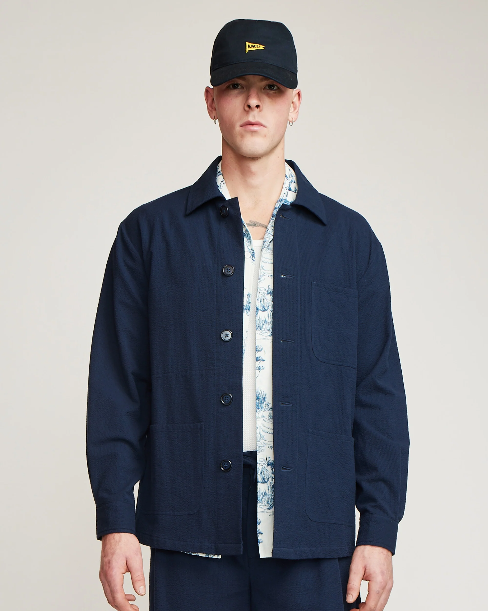 Seersucker - Navy - Image 2