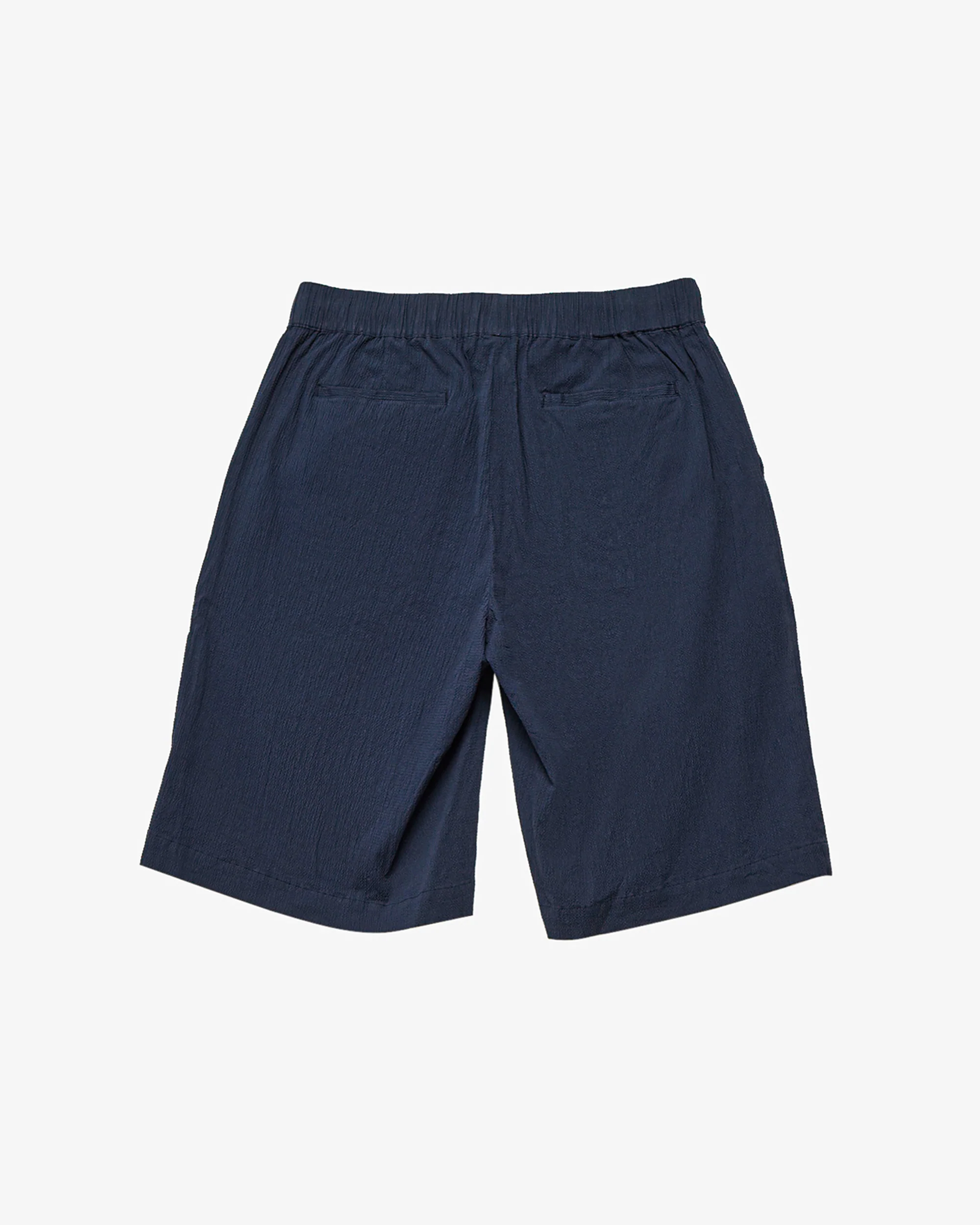 Seersucker Shorts - Navy - Image 3