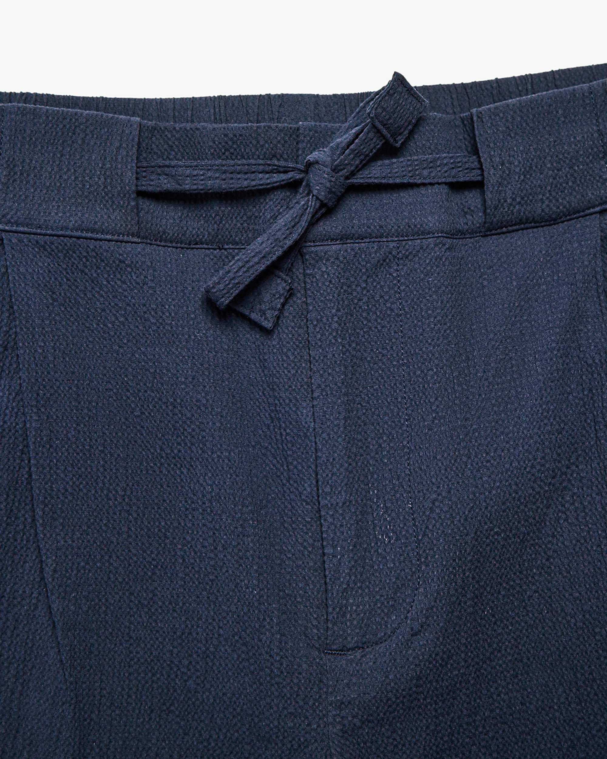 Seersucker Shorts - Navy - Image 5