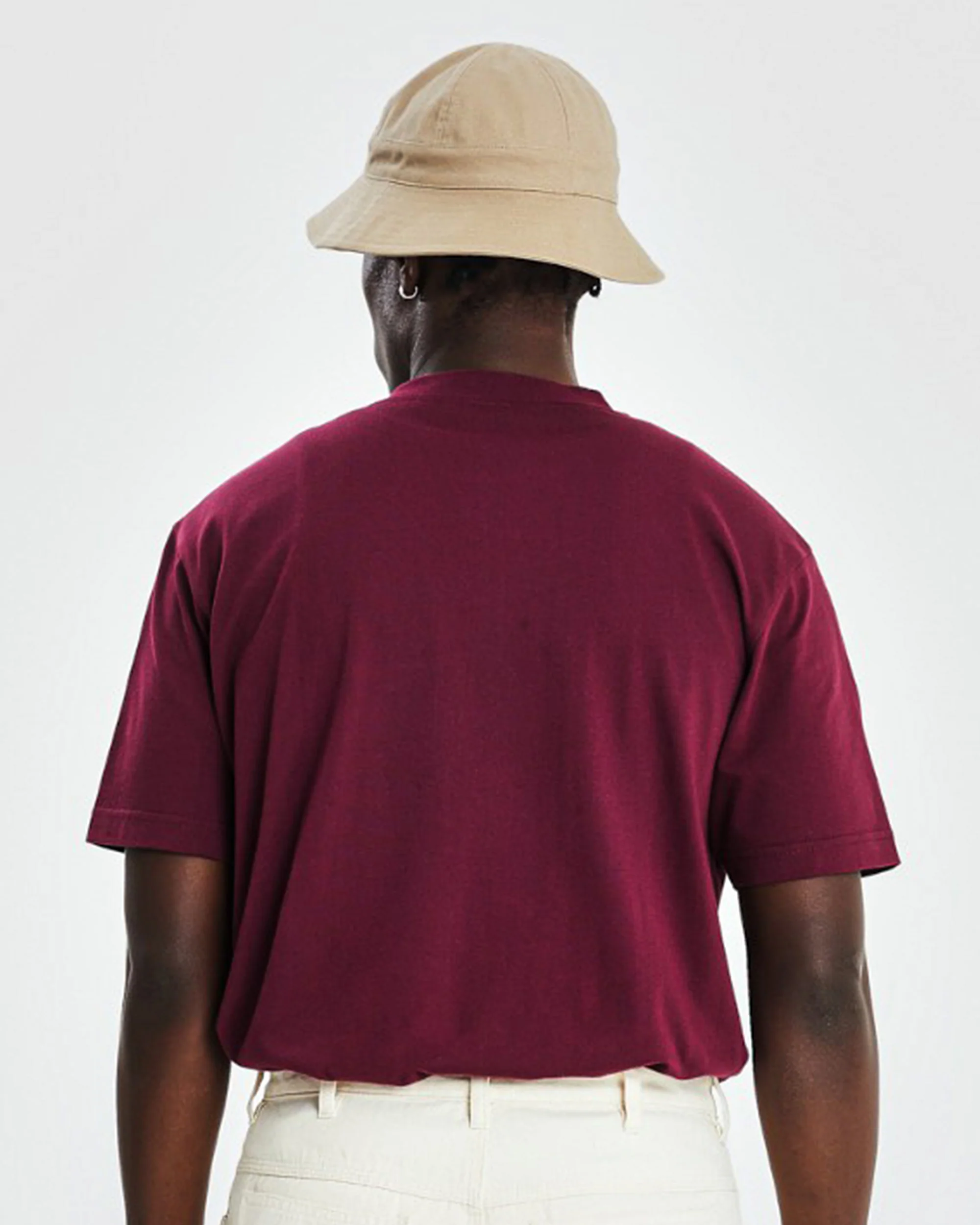 Tee shirt (Regular Fit Tee) (BWTC Print) - Burgundy - Image 4