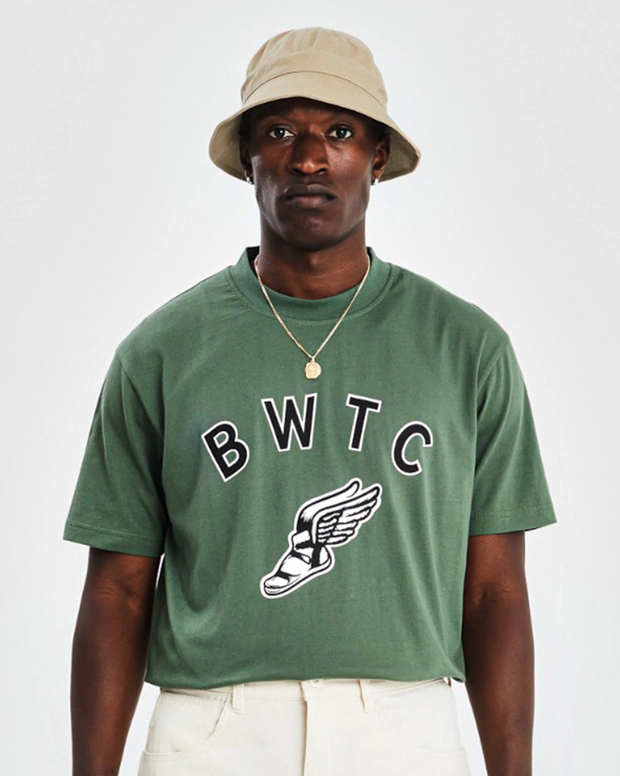 Tee shirt (Regular Fit Tee) (BWTC Print) - Olive - Image 2